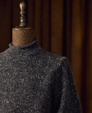 Roll Neck Pure Wool Fisherman Sweater