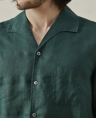 1950s Italian Collar Linen Shirt