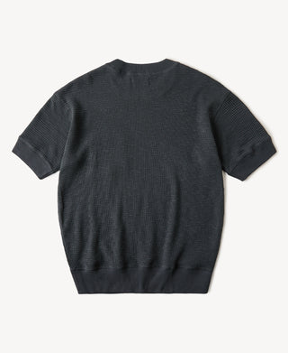 Honeycomb Waffle Knit T-Shirt
