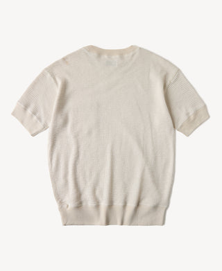 Honeycomb Waffle Knit T-Shirt