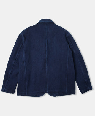 Indigo-Dyed Sashiko Work Jacket