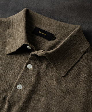 Lightweight Slub Cotton Knit Polo