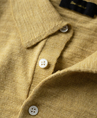 Lightweight Slub Cotton Knit Polo