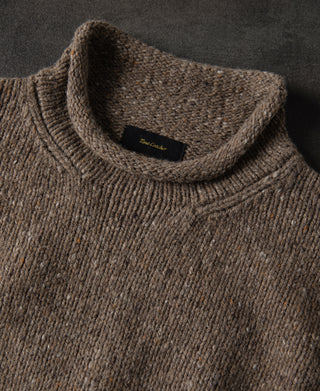 Roll Neck Pure Wool Fisherman Sweater