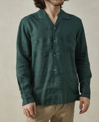 1950s Italian Collar Linen Shirt