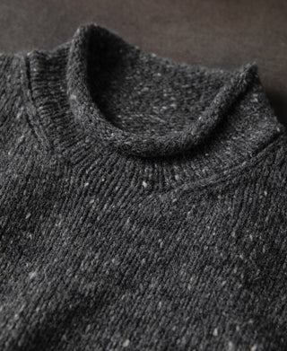 Roll Neck Pure Wool Fisherman Sweater