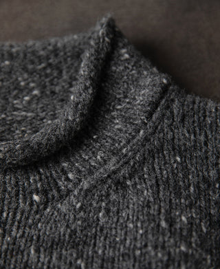 Roll Neck Pure Wool Fisherman Sweater