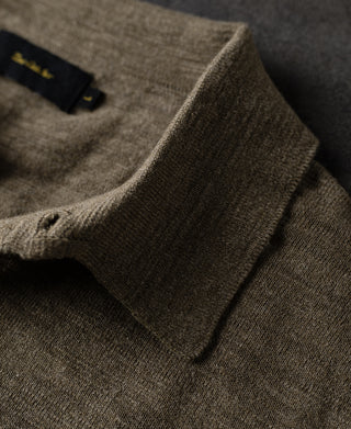 Lightweight Slub Cotton Knit Polo