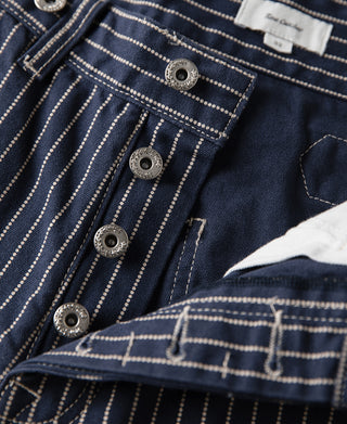 Indigo Wabash Stripe Work Trousers