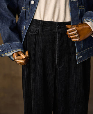 1960s Double Pleated Corduroy Trousers