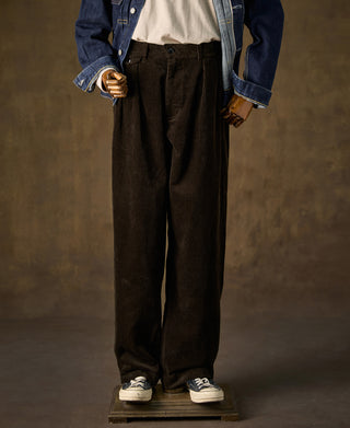 1960s Double Pleated Corduroy Trousers