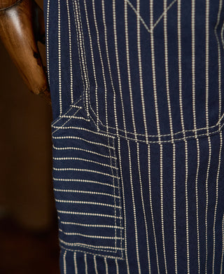 Indigo Wabash Stripe Work Trousers