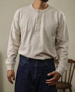 1930s Loopwheel Cotton Henley Shirt