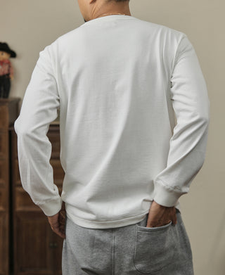 Loopwheel Long Sleeve Cotton T-Shirt