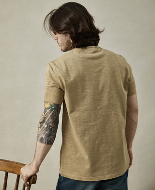 1900s Slub Cotton Short-Sleeve Henley Shirt