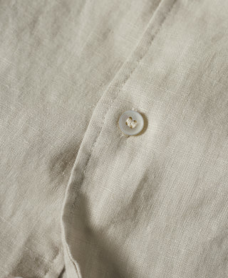 1950s Italian Collar Linen Shirt