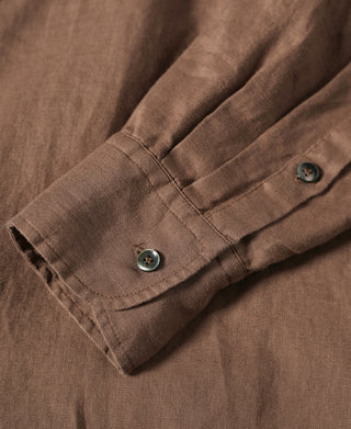 1950s Italian Collar Linen Shirt