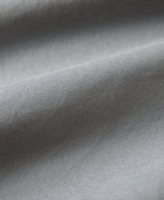 Close-up of gray oxford fabric weave and soft drape