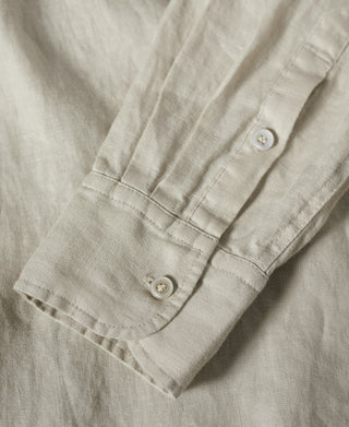 1950s Italian Collar Linen Shirt