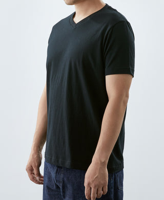 Classic Fit V-Neck Tubular Cotton T-Shirt