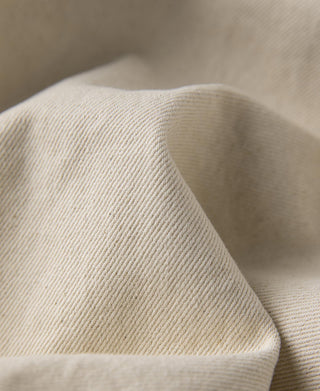 Natural twill fabric texture close-up
