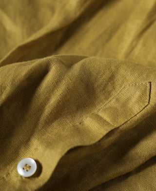 1950s Italian Collar Linen Shirt