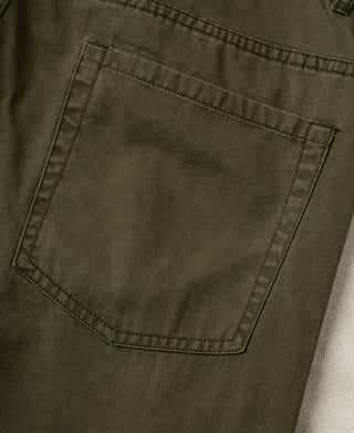 back pocket of Vintage Washed Tapered 5-Pocket Pants