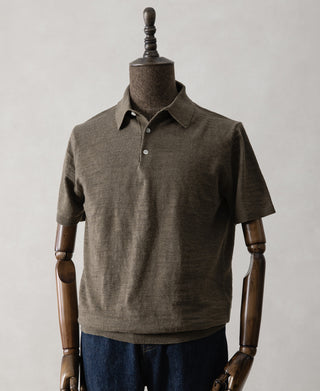 Lightweight Slub Cotton Knit Polo