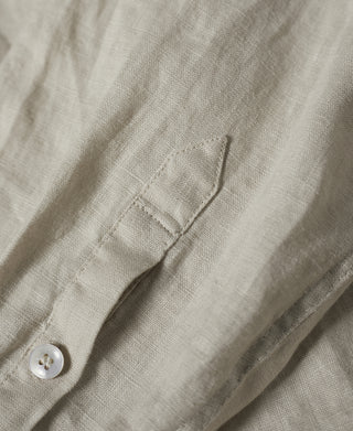 1950s Italian Collar Linen Shirt