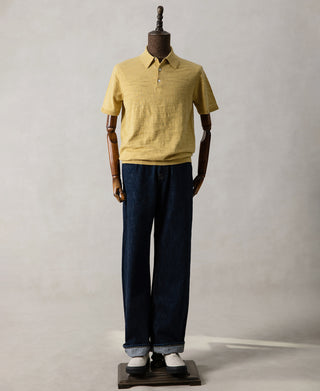 Lightweight Slub Cotton Knit Polo