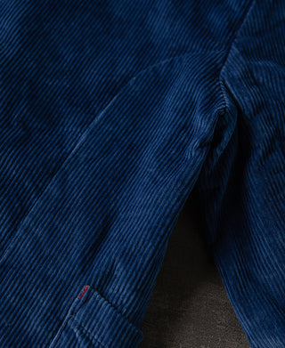 French Indigo-Dyed Corduroy Work Jacket