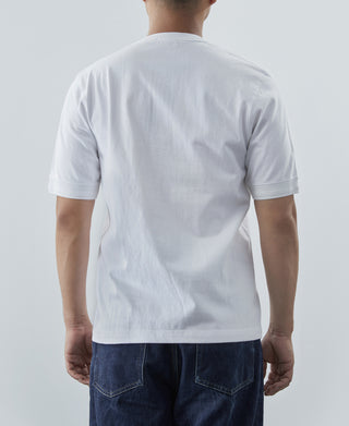 Heavyweight Cotton Tubular Short-Sleeve Henley Shirt