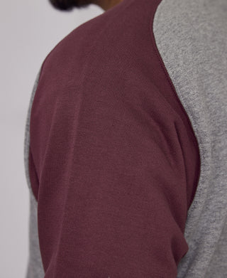 Contrast-Tipped Loopwheel Crewneck Sweatshirt