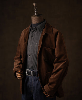 1940s French Corduroy Chore Coat