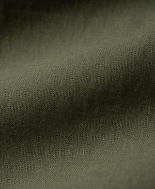 Olive cargo pants woven fabric with visible texture