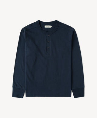 1930s Loopwheel Cotton Henley Shirt