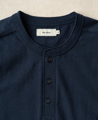 1930s Loopwheel Cotton Henley Shirt