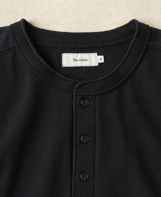 1930s Loopwheel Cotton Henley Shirt