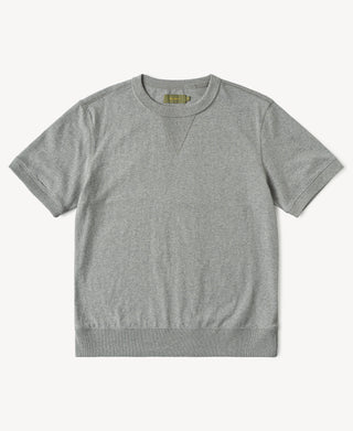 1950s V-Gusset Cotton T-Shirt in Heather Gray