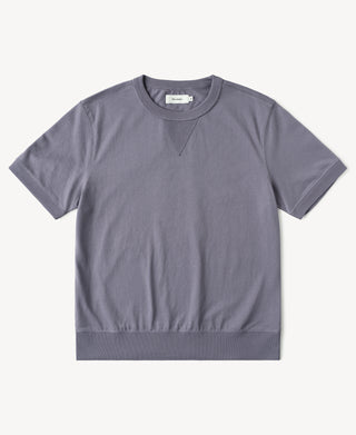 1950s V-Gusset Cotton T-Shirt in Purple