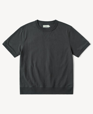 1950s V-Gusset Cotton T-Shirt in Vintage Black