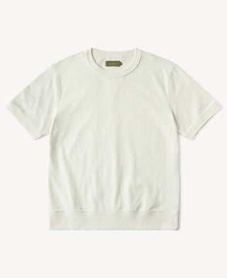 1950s V-Gusset Cotton T-Shirt in White