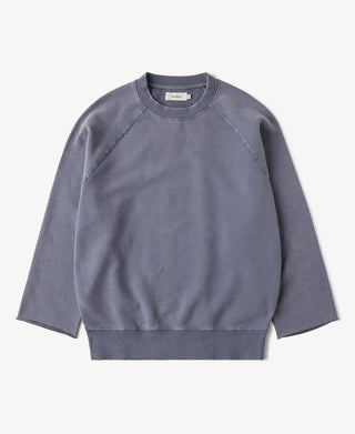 1963 Cut-Off Raglan Sleeve Crewneck Sweatshirt in Violet