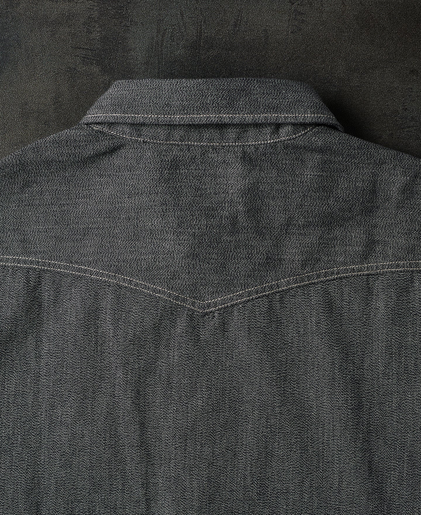 Vintage Black Salt & Pepper Cotton Chambray Jaspé Workshirt