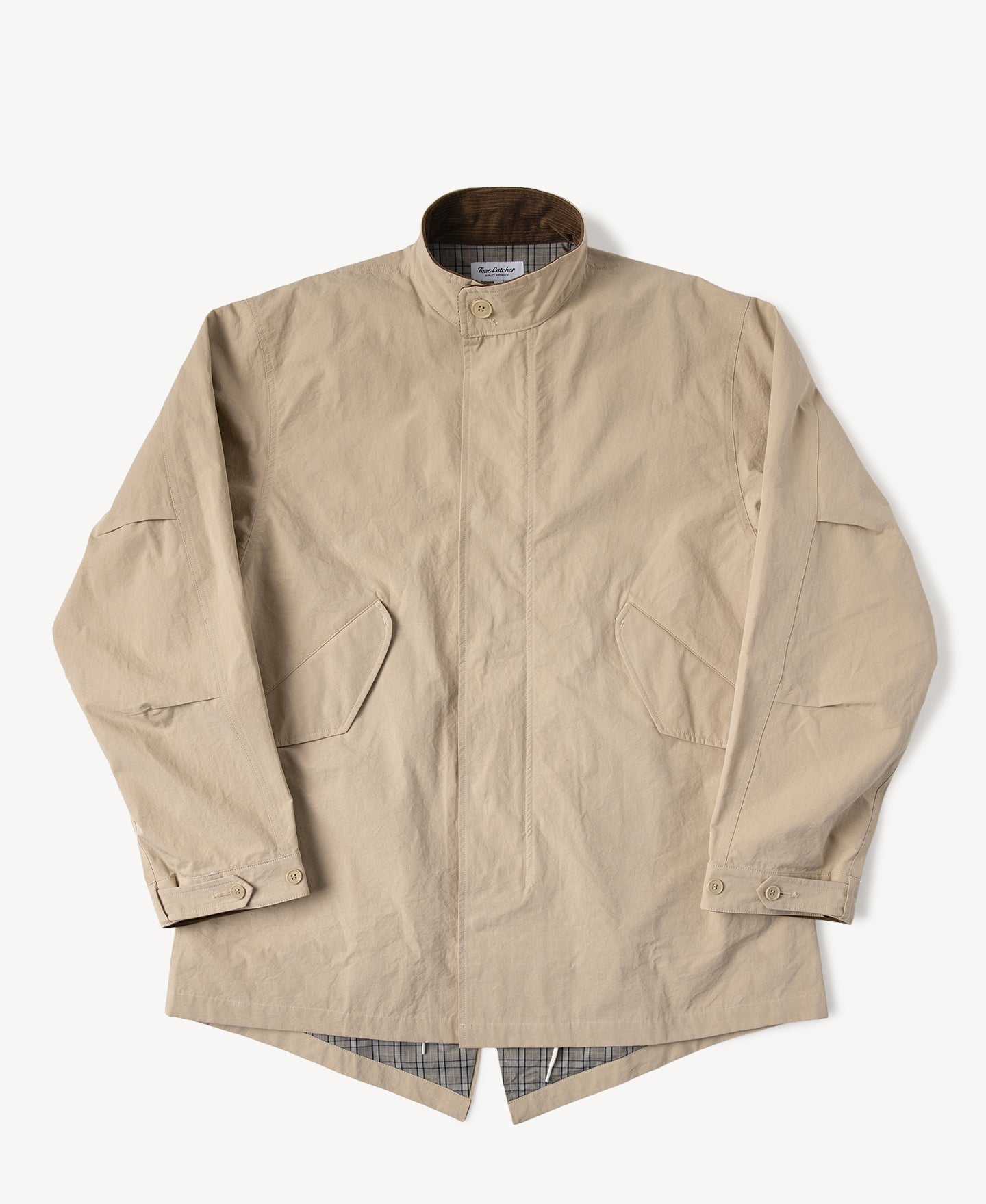 M-65 Salt Shrinkage Cotton Poplin Short Parka Khaki Time