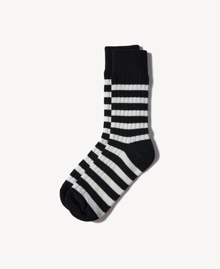 Retro Striped Cotton Socks