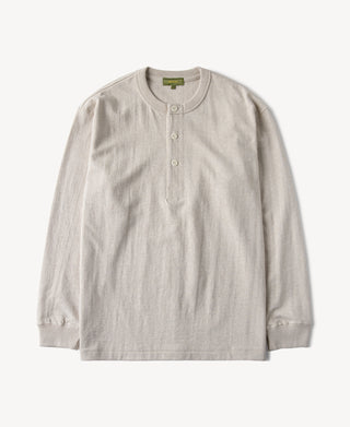 1930s Loopwheel Cotton Henley Shirt