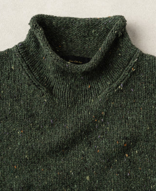 Roll Neck Pure Wool Fisherman Sweater