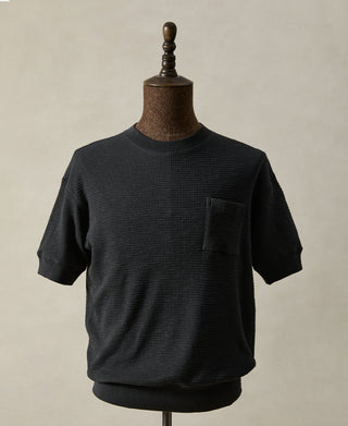 Honeycomb Waffle Knit T-Shirt