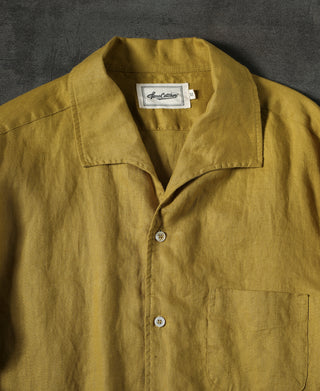 1950s Italian Collar Linen Shirt